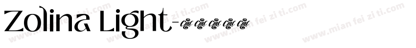 Zolina Light字体转换